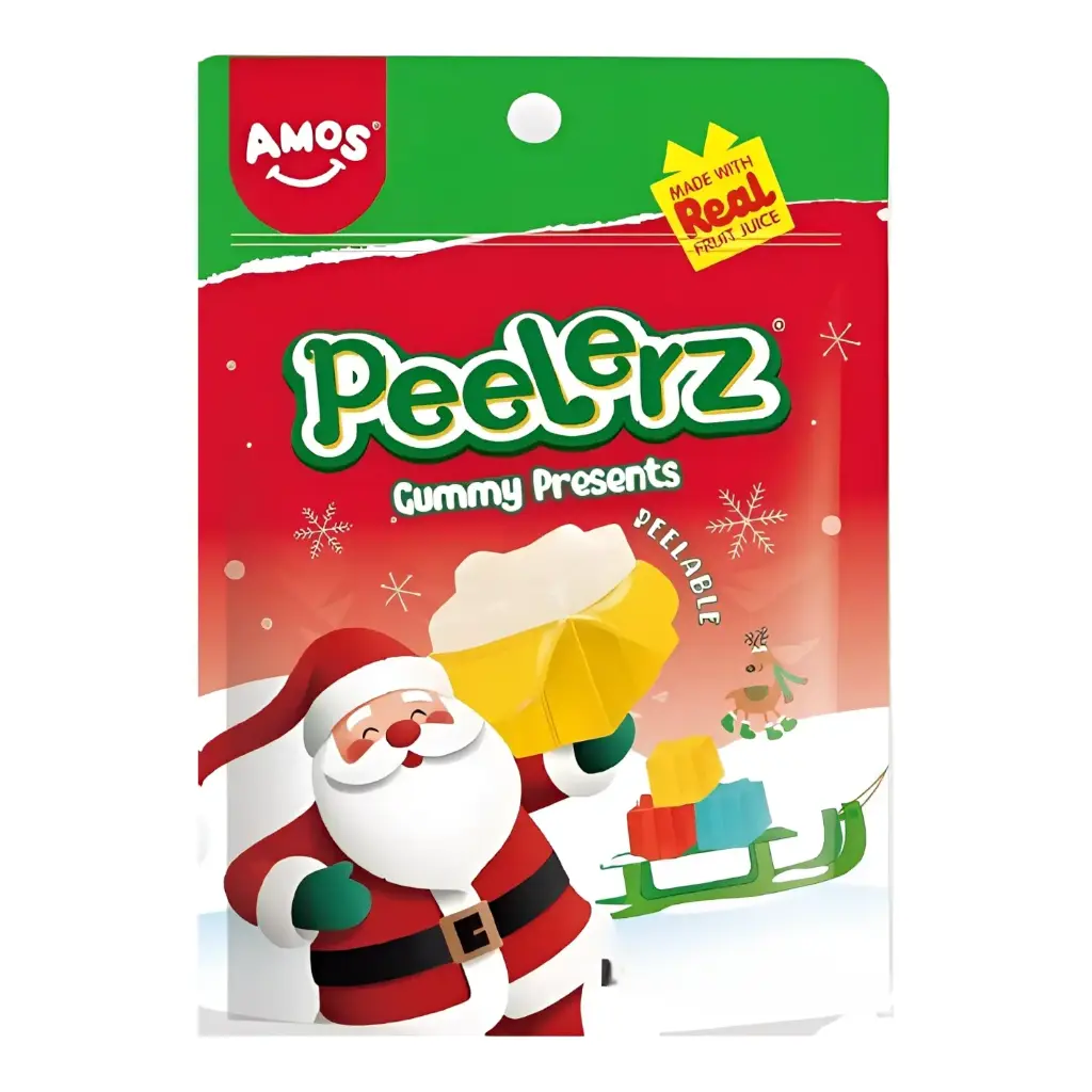 CANDY AMOS 65 GR PEELERZ GUMMY PRESENTS CHRISTMAS