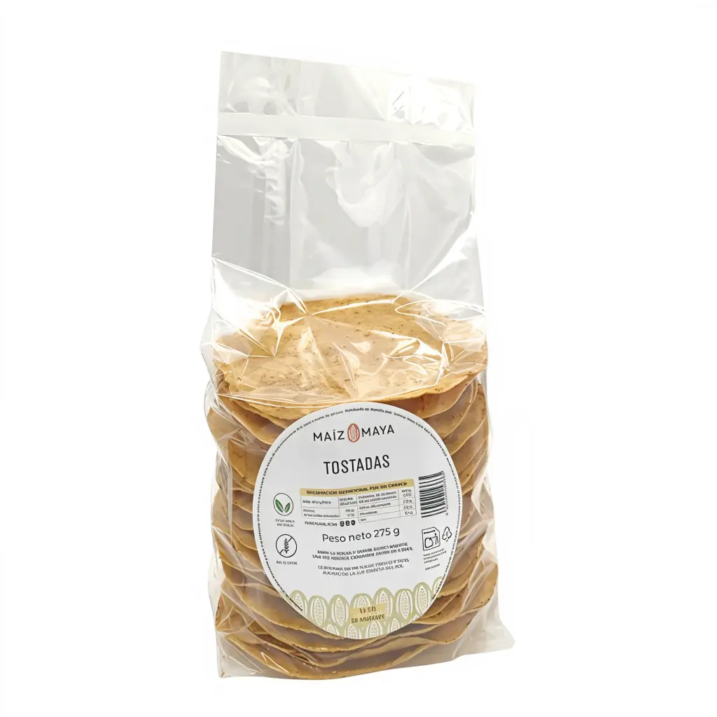 TORTI MAIZ MAYA 275 GR TOSTADAS DE MAIZ BLANCO 13 CM 20UDS