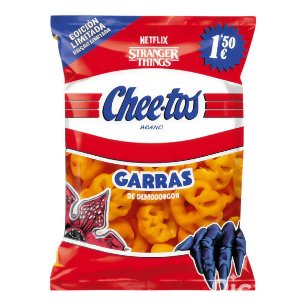 SNACK CURLY 75 GR GARRAS DE DEMOGORGON STRANGER THINGS