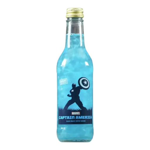 [24881] BEVER MARVEL 330 ML CAPTAIN AMERICA BLUE GRAPE