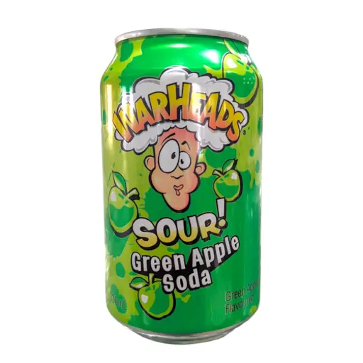 [24909] BEVER WARHEADS 330 ML SOUR SODA GREEN APPLE (PFAND)