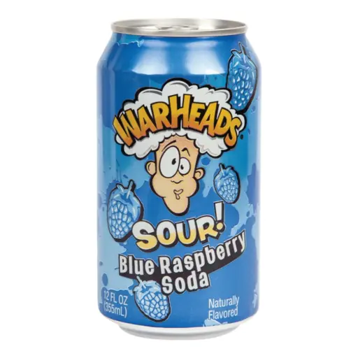 [24910] BEVER WARHEADS 330 ML SOUR SODA BLUE RASPBERRY