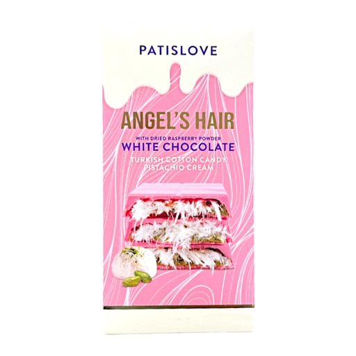 [24833] CANDY ANGEL HAIR PATISLOVE 10 x 90 GR PINK CHOCOLATE TURKISH COTTON CANDY PISTACHIO CREAM