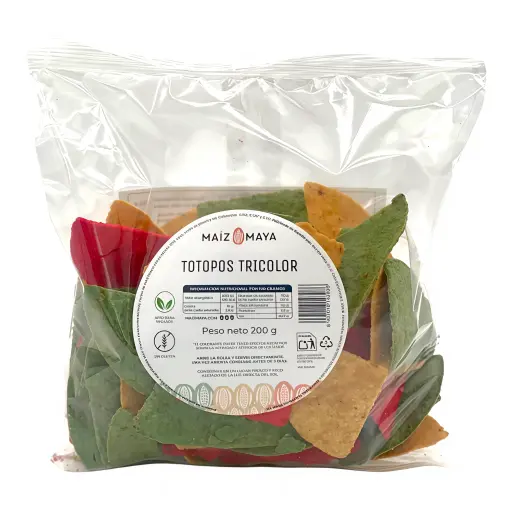 [24891] TOTOP MAIZ MAYA 200 GR TOTOPOS TRICOLOR