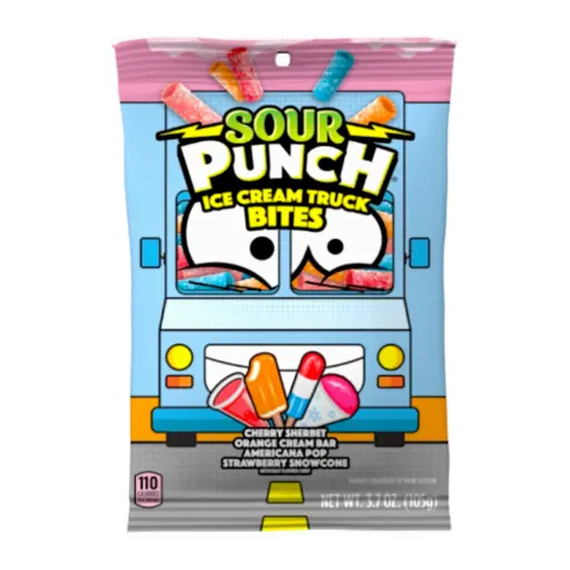 [24935] CANDY SOUR PUNCH 105 GR ICE CREAM TRUCKS BITES