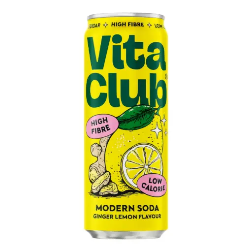 [25028] BEVER VITA CLUB 330 ML MODERN SODA GINGER LEMON